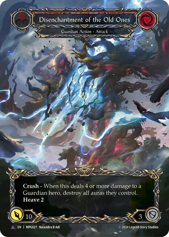 Disenchantment of the Old Ones (Marvel Cold Foil) [MPG027] (Mastery Pack Guardian)  Cold Foil | Gamers Paradise