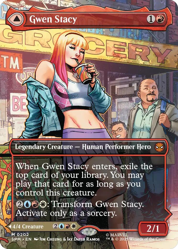 Gwen Stacy (0202) (Borderless) [Marvel's Spider-Man] | Gamers Paradise