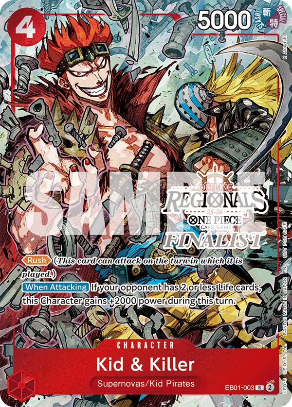 Kid & Killer (Offline Regional Finalist Card Set 2025 Vol.2) [One Piece Promotion Cards] | Gamers Paradise