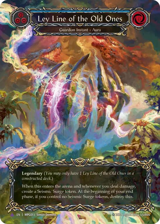 Ley Line of the Old Ones (Cold Foil) (Marvel) [MPG013] (Mastery Pack Guardian)  Cold Foil | Gamers Paradise