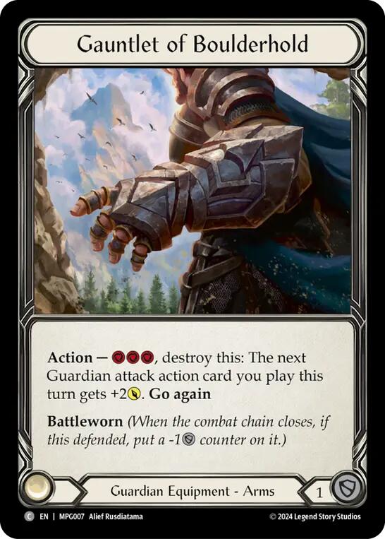Gauntlet of Boulderhold [MPG007] (Mastery Pack Guardian)  Cold Foil | Gamers Paradise