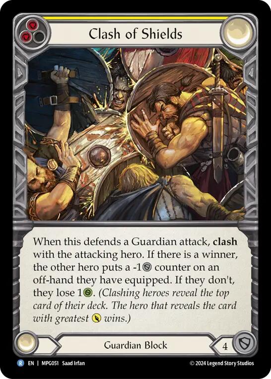 Clash of Shields [MPG051] (Mastery Pack Guardian)  Rainbow Foil | Gamers Paradise