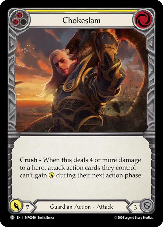 Chokeslam (Yellow) [MPG059] (Mastery Pack Guardian) | Gamers Paradise