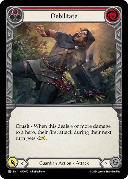 Debilitate (Red) [MPG070] (Mastery Pack Guardian) | Gamers Paradise