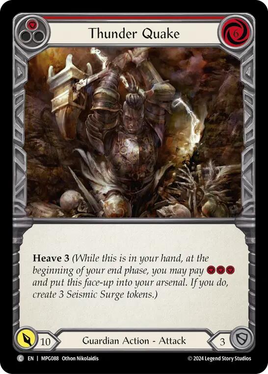 Thunder Quake (Red) [MPG088] (Mastery Pack Guardian) | Gamers Paradise