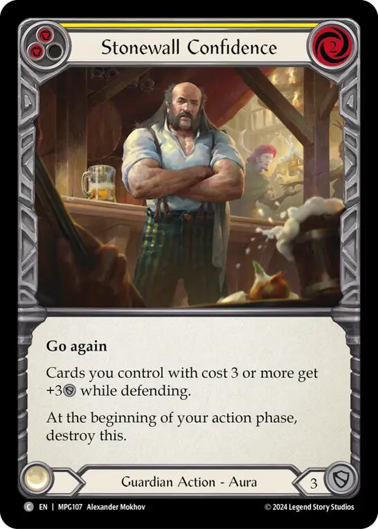 Stonewall Confidence (Yellow) [MPG107] (Mastery Pack Guardian) | Gamers Paradise