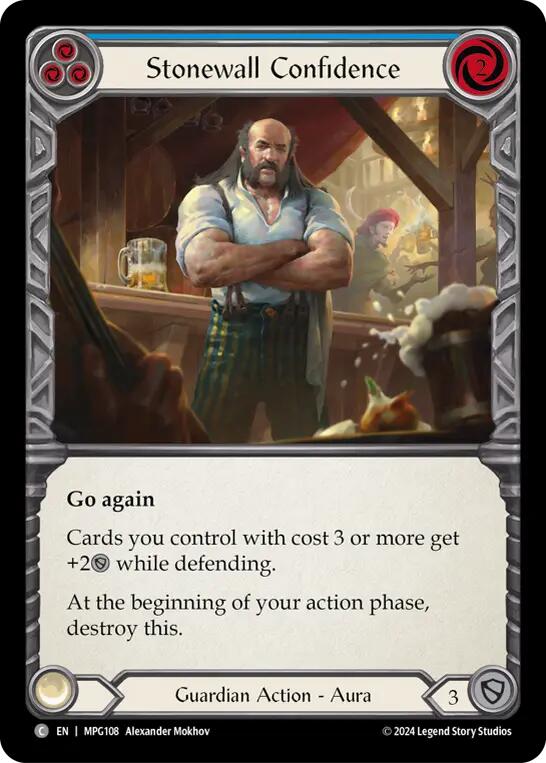 Stonewall Confidence (Blue) [MPG108] (Mastery Pack Guardian) | Gamers Paradise