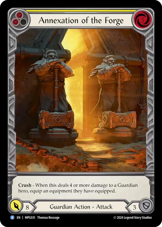 Annexation of the Forge (Extended Art) [MPG031] (Mastery Pack Guardian)  Rainbow Foil | Gamers Paradise