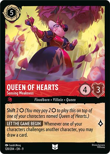 Queen of Hearts - Sensing Weakness (120/204) [Fabled] | Gamers Paradise