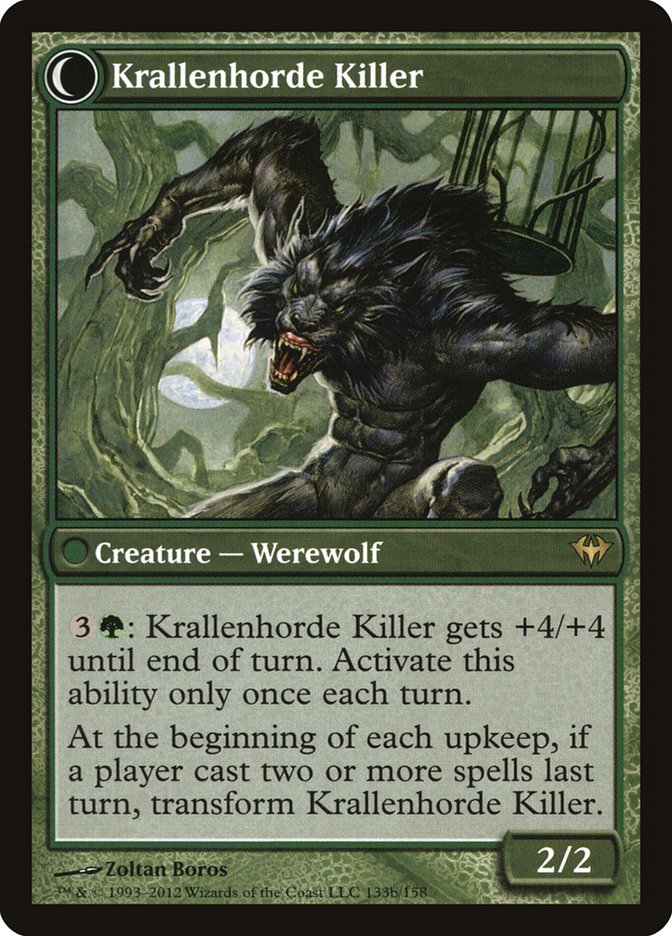 Wolfbitten Captive // Krallenhorde Killer [Dark Ascension] | Gamers Paradise