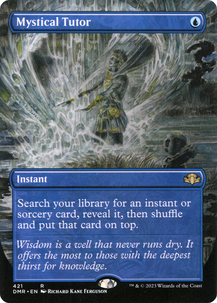 Mystical Tutor (Borderless Alternate Art) [Dominaria Remastered] | Gamers Paradise