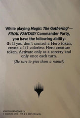 Blank Hero Token [FINAL FANTASY Tokens] | Gamers Paradise