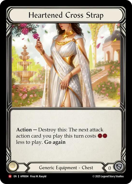 Heartened Cross Strap [APR004] (Armory Deck: Legends Prism) | Gamers Paradise