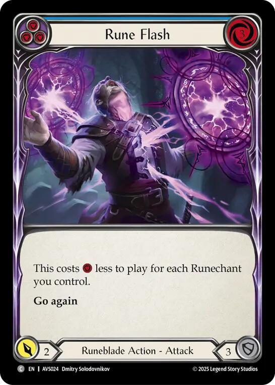 Rune Flash (Blue) [AVS024] (Armory Deck: Legends Viserai) | Gamers Paradise
