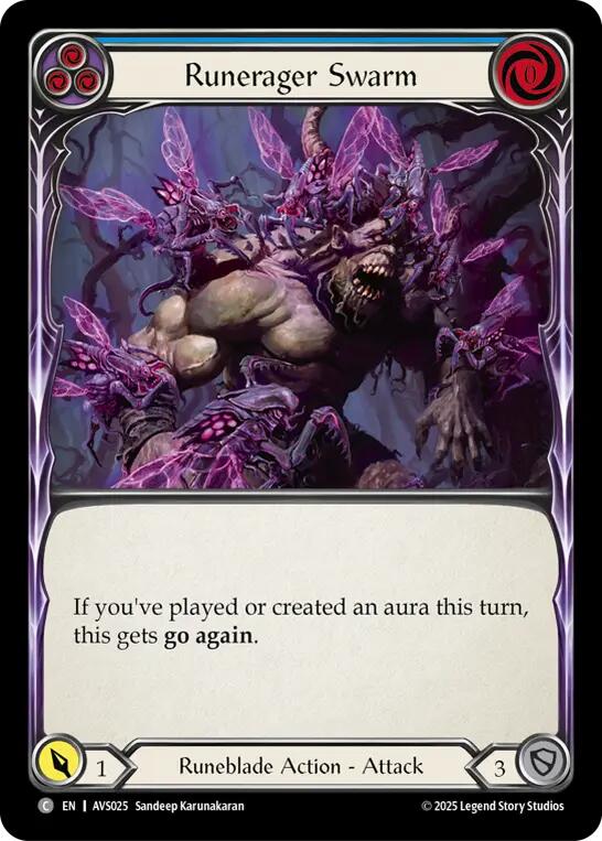 Runerager Swarm (Blue) [AVS025] (Armory Deck: Legends Viserai) | Gamers Paradise