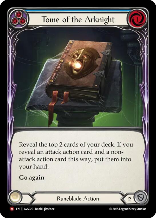 Tome of the Arknight (Blue) [AVS029] (Armory Deck: Legends Viserai) | Gamers Paradise