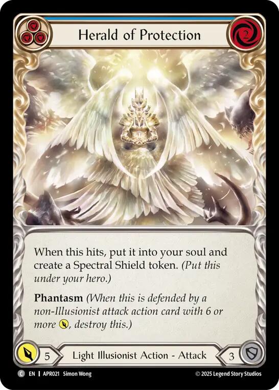 Herald of Protection (Blue) [APR021] (Armory Deck: Legends Prism) | Gamers Paradise