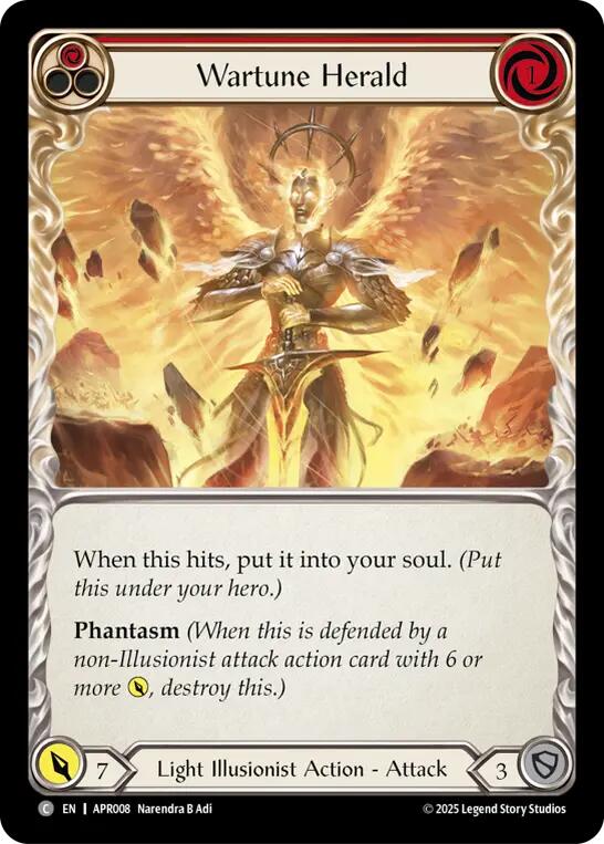 Wartune Herald (Red) [APR008] (Armory Deck: Legends Prism) | Gamers Paradise