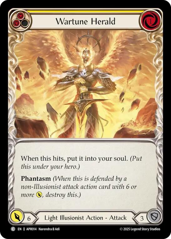 Wartune Herald (Yellow) [APR014] (Armory Deck: Legends Prism) | Gamers Paradise