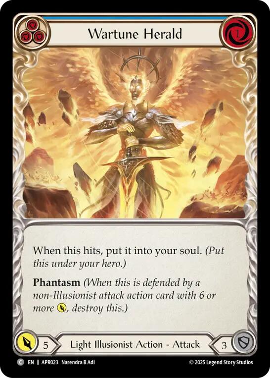 Wartune Herald (Blue) [APR023] (Armory Deck: Legends Prism) | Gamers Paradise