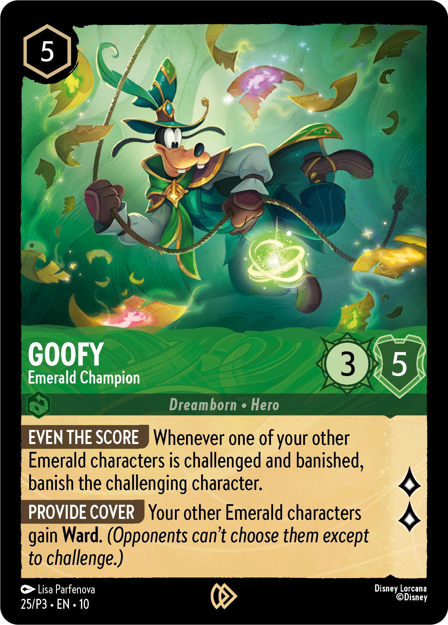 Goofy - Emerald Champion (25) [Promo Cards] | Gamers Paradise