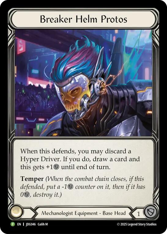 Breaker Helm Protos [JDG046] (Promo)  Cold Foil | Gamers Paradise