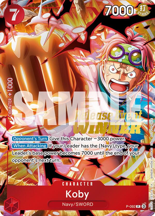 Koby (OP12 Release Event Winner) [One Piece Promotion Cards] | Gamers Paradise