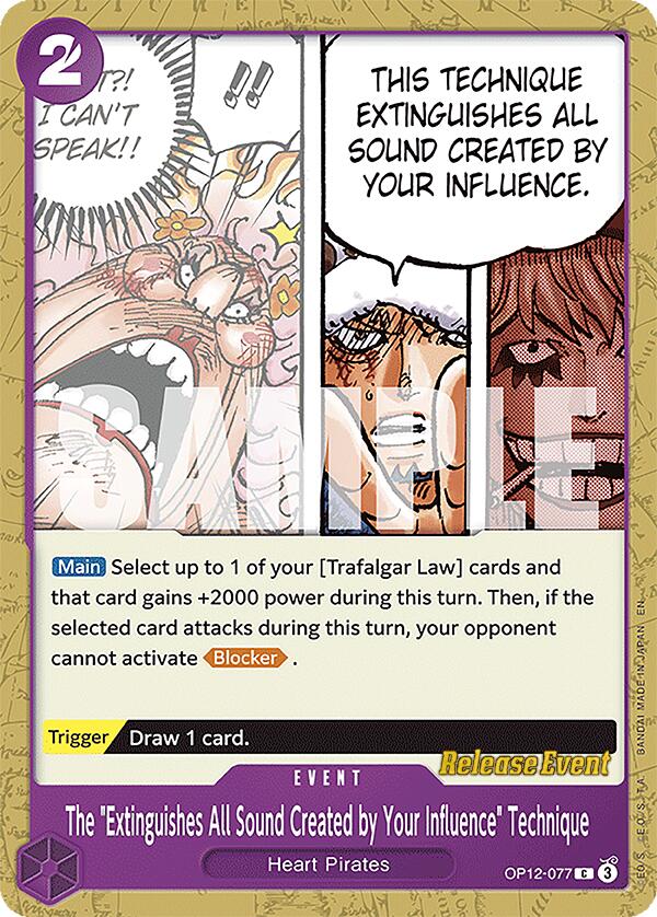 The "Extinguishes All Sound Created by Your Influence" Technique [Legacy of the Master Release Event Cards] | Gamers Paradise