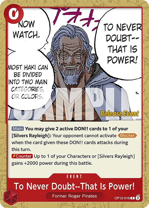 To Never Doubt--That Is Power! [Legacy of the Master Release Event Cards] | Gamers Paradise