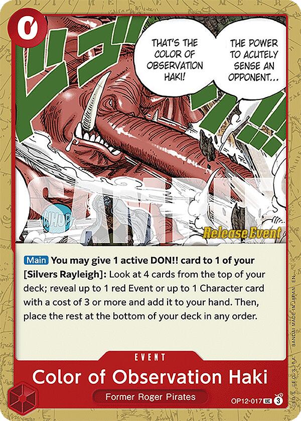 Color of Observation Haki [Legacy of the Master Release Event Cards] | Gamers Paradise