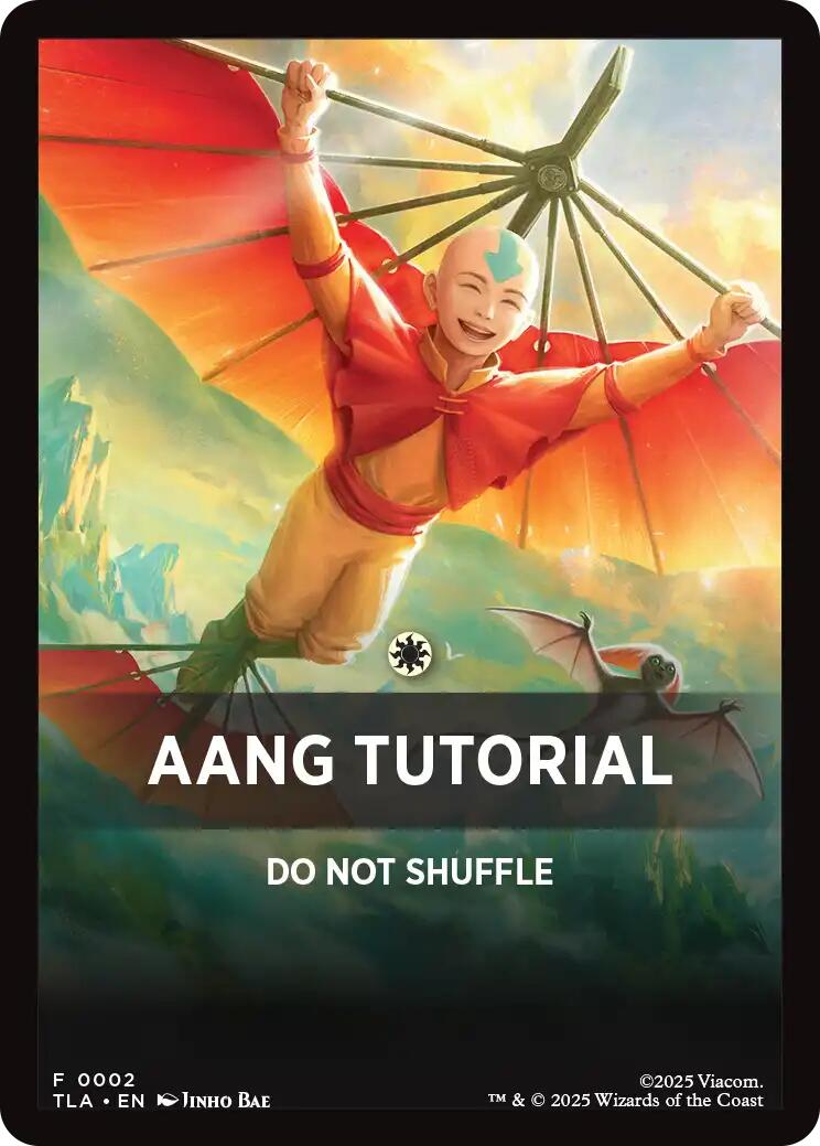 Aang Tutorial Theme Card [Avatar: The Last Airbender Tokens] | Gamers Paradise