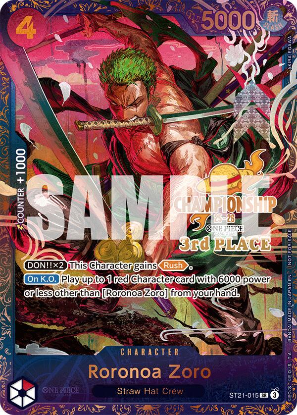 Roronoa Zoro (CS 25-26 3rd Place) [One Piece Promotion Cards] | Gamers Paradise