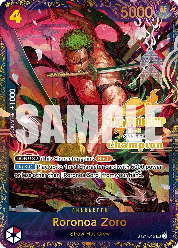 Roronoa Zoro (CS 25-26 1st Place) [One Piece Promotion Cards] | Gamers Paradise