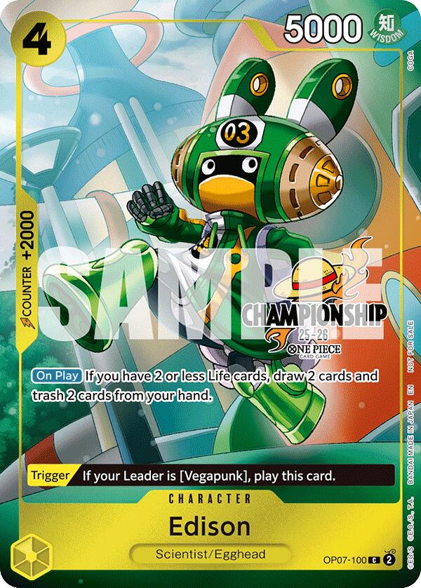 Edison (CS 25-26 Celebration Pack) [One Piece Promotion Cards] | Gamers Paradise