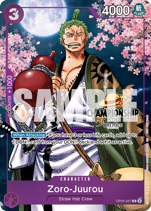 Zoro-Juurou (CS 25-26 Event Pack Finalist Ver.) [One Piece Promotion Cards] | Gamers Paradise