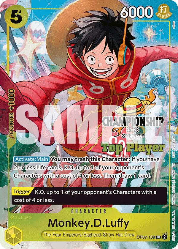 Monkey.D.Luffy (CS 25-26 Top Player Pack) [One Piece Promotion Cards] | Gamers Paradise