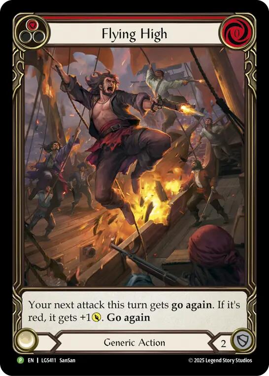 Flying High (Red) [LGS411] (Promo)  Rainbow Foil | Gamers Paradise