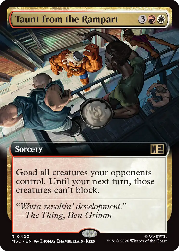 Taunt from the Rampart (Extended Art) [Marvel Super Heroes Commander] | Gamers Paradise
