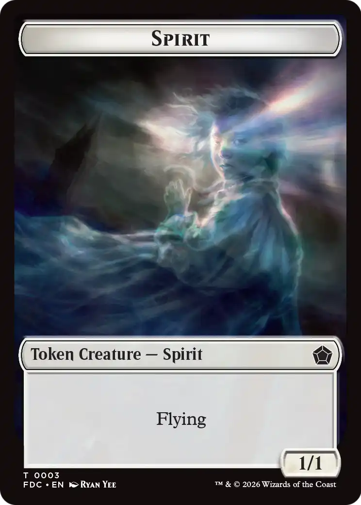 Angel (0002) // Spirit Double-Sided Token [Foundations Commander Tokens] | Gamers Paradise