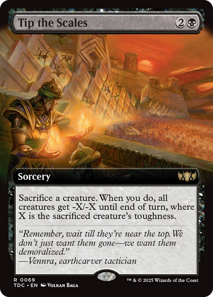 Tip the Scales (Extended Art) [Tarkir: Dragonstorm Commander] | Gamers Paradise