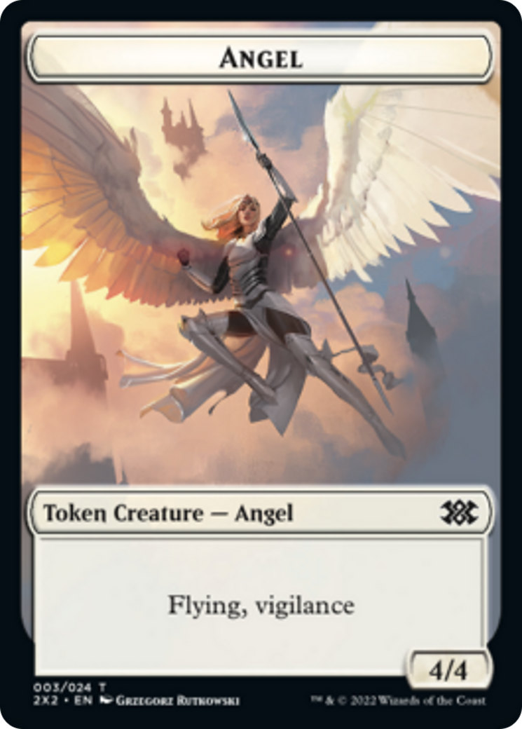 Faerie Rogue // Angel Double-Sided Token [Double Masters 2022 Tokens] | Gamers Paradise