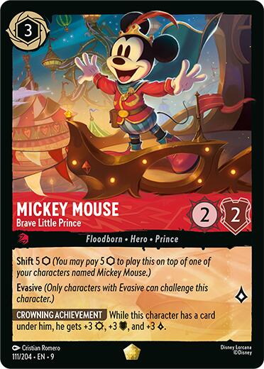 Mickey Mouse - Brave Little Prince (111/204) [Fabled] | Gamers Paradise