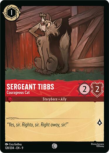 Sergeant Tibbs - Courageous Cat (128/204) [Fabled] | Gamers Paradise