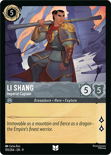Li Shang - Imperial Captain (193/204) [Fabled] | Gamers Paradise