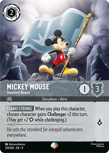 Mickey Mouse - Standard Bearer (Epic) (221/204) [Fabled] | Gamers Paradise