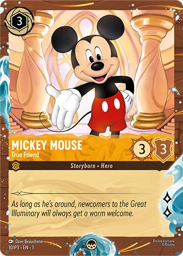 Mickey Mouse - True Friend (Disney Cruise Promo) (10/P3) [Promo Cards] | Gamers Paradise