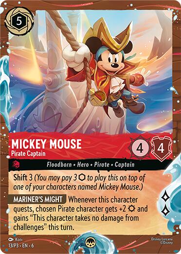 Mickey Mouse - Pirate Captain (Disney Cruise Promo) (13/P3) [Promo Cards] | Gamers Paradise