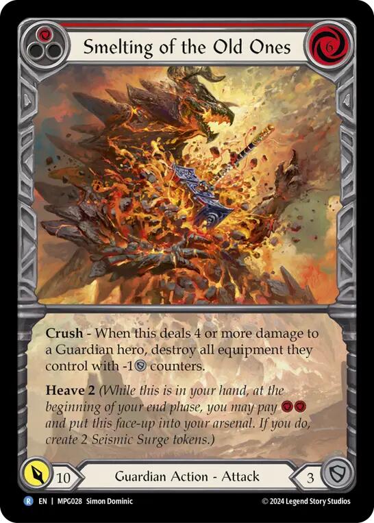 Smelting of the Old Ones (Extended Art) [MPG028] (Mastery Pack Guardian)  Rainbow Foil | Gamers Paradise