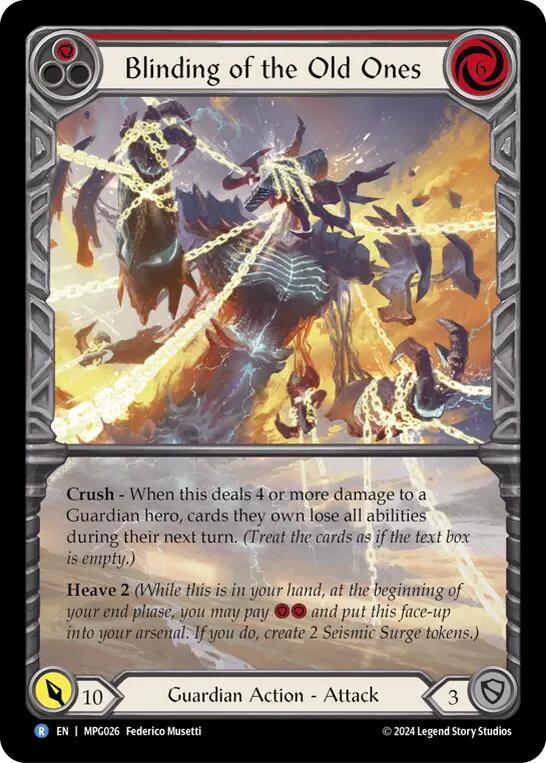Blinding of the Old Ones (Extended Art) [MPG026] (Mastery Pack Guardian)  Rainbow Foil | Gamers Paradise