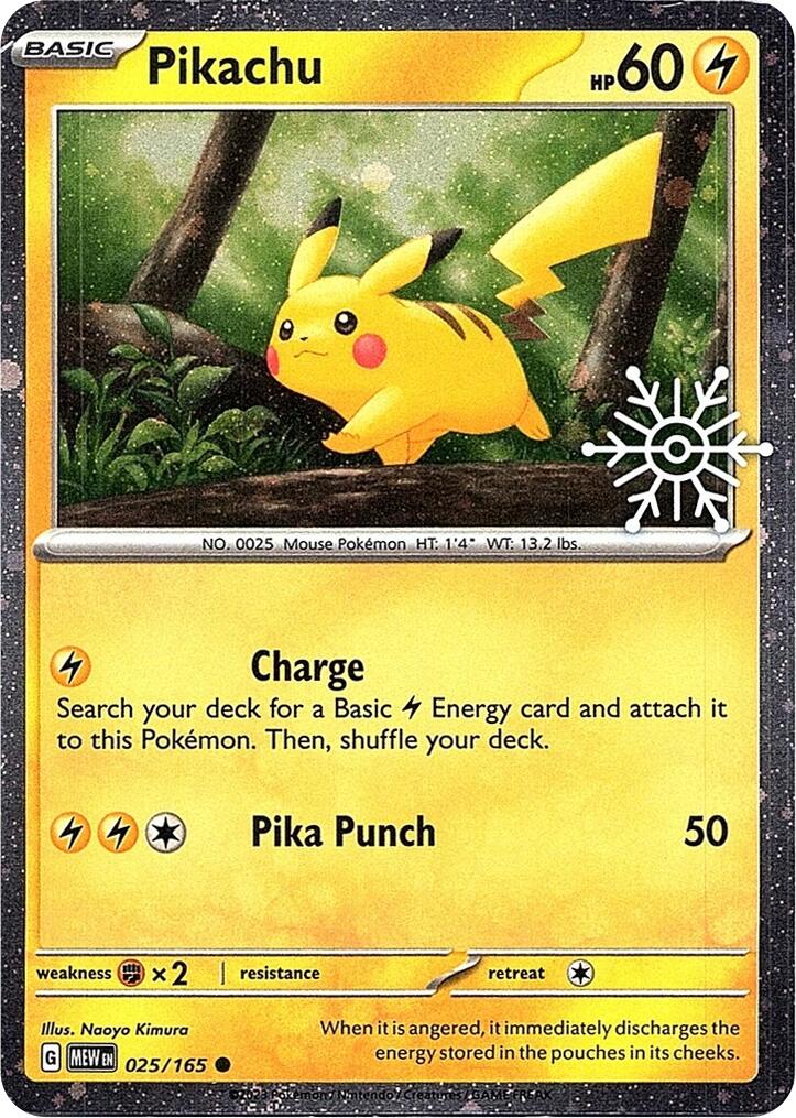 Pikachu (025/165) (Holoiday Calendar) [Miscellaneous Cards] | Gamers Paradise
